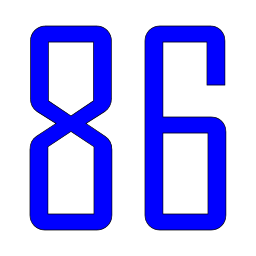 86it Blue